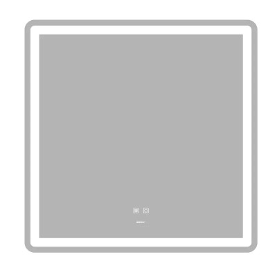 Дзеркало ZERIX MIRRA MR05-80x80 з LED Touch, Anti-fog, димером, рег. яскравості (ZX6058)