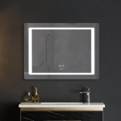 Дзеркало Mixxus STYLE MR13-90x70-Reverse з Led Touch, Anti-fog, димером, регулятором яскравості (MI6667)