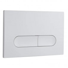 Панель змиву KOER KT-0608-03 240x160x10mm пластикова, кнопка закруглена (колір білий) (KR6123)