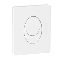 Панель змиву KOER KT-0606-03 157x198x3mm пластикова, кнопка закруглена (колір білий) (KR5713)