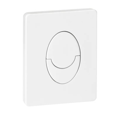 Панель змиву KOER KT-0606-03 157x198x3mm пластикова, кнопка закруглена (колір білий) (KR5713)