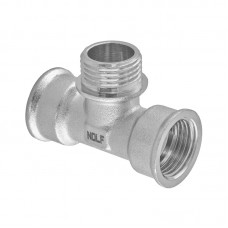 Трійник Nolf NFC.T06FMF-N-1/2''FMF нікельований (NF3098)