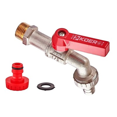 Кран поливу (морозостійкий) KOER KR.266-15 - 1/2" (KR6492) Кран поливу (морозостійкий) KOER KR.266-15 - 1/2" (KR6492)