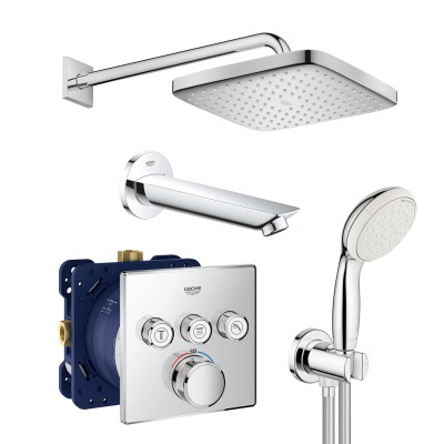 Душова система прихованого монтажу з термостатом Grohe Grohtherm SmartControl New Tempesta 250 (UA2 Душова система прихованого монтажу з термостатом Grohe Grohtherm SmartControl New Tempesta 250 (UA2