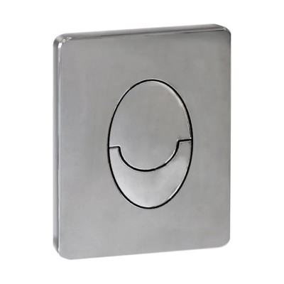 Панель змиву KOER KT-0606-01 157x198x3mm пластикова, кнопка закруглена (колір хром) (KR5342)