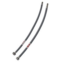 Гнучке підведення Zerix ZHN-02-F1/2"xM10-080 (нейлонове обплетення, гайки нерж) (пара) (ZX5159)