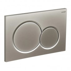 Панель змиву KOER KT-0601-14 240x160x10mm пластикова, кнопка кругла (колір сатин) (KR5177) Панель змиву KOER KT-0601-14 240x160x10mm пластикова, кнопка кругла (колір сатин) (KR5177)