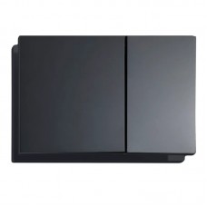 Панель змиву KOER KT-0610-05 240x160x32mm пластикова, кнопка квадратна (колір чорний матовий) (KR6136) Панель змиву KOER KT-0610-05 240x160x32mm пластикова, кнопка квадратна (колір чорний матовий) (KR6136)