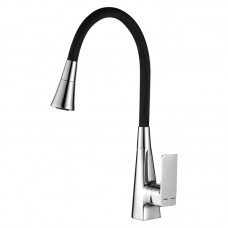 Змішувач для кухні Mixxus Etna 014-T (NUT) Refl.Black (Колір хром+силіконовий вилив чорний) (MI8419) Змішувач для кухні Mixxus Etna 014-T (NUT) Refl.Black (Колір хром+силіконовий вилив чорний) (MI8419)