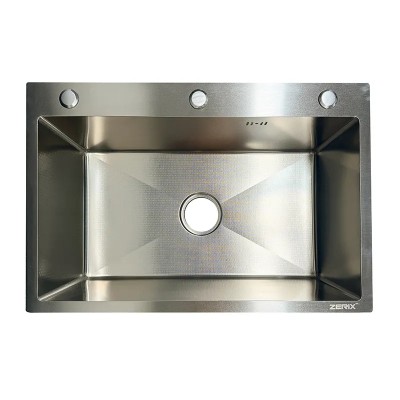 Мийка ZERIX ZH6845 DECOR SS COLOR (3.0/0.8) з нержавіючої сталі (колір нержавійка) (ZX6182) Мийка ZERIX ZH6845 DECOR SS COLOR (3.0/0.8) з нержавіючої сталі (колір нержавійка) (ZX6182)
