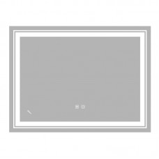 Дзеркало ZERIX ALIVE MR06-80x60-REVERSE з LED Touch, Anti-fog, димером, рег. яскравості (ZX6062)