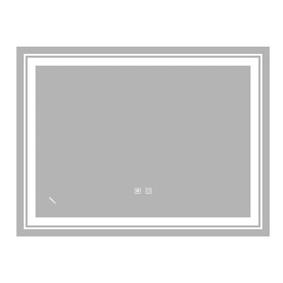 Дзеркало ZERIX ALIVE MR06-80x60-REVERSE з LED Touch, Anti-fog, димером, рег. яскравості (ZX6062) Дзеркало ZERIX ALIVE MR06-80x60-REVERSE з LED Touch, Anti-fog, димером, рег. яскравості (ZX6062)