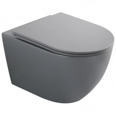 Унітаз підвісний MIXXUS PREMIUM ELLIPSE-0308-T3 GRAY 490x360x360mm система змиву TORNADO 3.0 (MP6654)