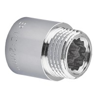 Подовжувач Europroduct EP.E020.Chr - 1/2"MF-20мм хром (EP6123)