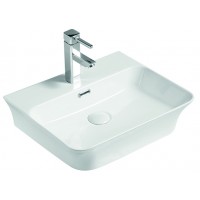 Умивальник накладний керамічний Mixxus Premium Bevel-0201 з переливом 485x410x125mm (MP6480)