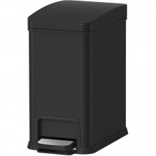 Відро для сміття з плавним закриттям прямокутне Koer TC-010108-05 8 л колір чорний (KR5593)