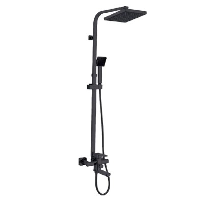 Душова колона зі змішувачем Zerix LEB16-123 Black (кол. чорний) (ZX5574)