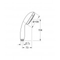 Ручной душ, 2 режима струи Grohe New Tempesta Classic (26161001)