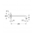 Набір для душу з верхнім душем Grohe Eurosmart UA33556003 (33556003+28576000+27541001) (UA33556003)