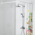 Штанга для шторки кутова Mixxus CRA-A-90x90 90x90cm (алюміній) (БЛІСТЕР) (AC3591)