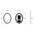 Дзеркало ZERIX FUSION MV01-60x80-REVERSE з LED Touch, Anti-fog, димером, рег. яскравості (ZX6068) Дзеркало ZERIX FUSION MV01-60x80-REVERSE з LED Touch, Anti-fog, димером, рег. яскравості (ZX6068)
