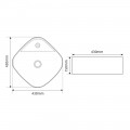 Раковина накладна MIXXUS PREMIUM WAVE-0201 MARBLE 430х430х150mm (отвір під змішувач) (MP6536) Раковина накладна MIXXUS PREMIUM WAVE-0201 MARBLE 430х430х150mm (отвір під змішувач) (MP6536)