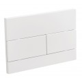 Панель змиву KOER KT-0603-03 240x160x10mm пластикова, кнопка лінійна (колір білий) (KR5318)