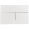 Панель змиву KOER KT-0603-03 240x160x10mm пластикова, кнопка лінійна (колір білий) (KR5318)