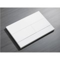 Панель змиву KOER KT-0603-03 240x160x10mm пластикова, кнопка лінійна (колір білий) (KR5318)