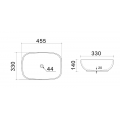 Раковина накладна MIXXUS PREMIUM DIVERSE-0116 GRAY 455x330x135mm (MP6651) Раковина накладна MIXXUS PREMIUM DIVERSE-0116 GRAY 455x330x135mm (MP6651)
