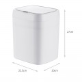 Відро для сміття сенсорне прямокутне Mixxus Wave-TC0212 White 12 л (колір білий) (MI8403)
