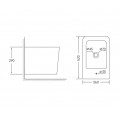 Біде підвісне MIXXUS QUADRO-0502 520х360х290mm (MI6713) Біде підвісне MIXXUS QUADRO-0502 520х360х290mm (MI6713)