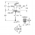Одноважільний змішувач для раковини M-Size Grohe Euroeco (24267001) Одноважільний змішувач для раковини M-Size Grohe Euroeco (24267001)