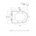 Сидіння-кришка для унітазу MIXXUS PREMIUM SEAT COVER ELLIPSE-2006 425х360х25mm дюропластове швидкознімне з мікроліфтом (MP6689)