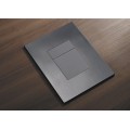 Панель змиву KOER KT-0607-07 157x198x3mm пластикова, кнопка квадратна (колір графіт) (KR5345)