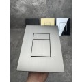 Панель змиву KOER KT-0607-07 157x198x3mm пластикова, кнопка квадратна (колір графіт) (KR5345)