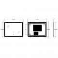 Дзеркало ZERIX MIRRA MR05-90x70-REVERSE з LED Touch, Anti-fog, димером, рег. яскравості (ZX6059) Дзеркало ZERIX MIRRA MR05-90x70-REVERSE з LED Touch, Anti-fog, димером, рег. яскравості (ZX6059)