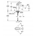Змішувач для раковини Grohe Eurosmart (чорний матовий) (233242433)