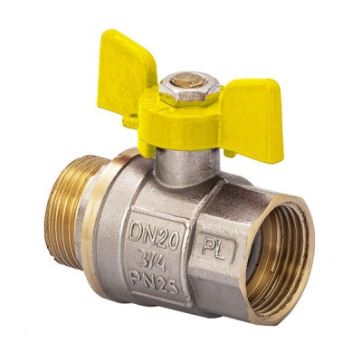 Кран кульовий FERRO PL 3/4" ГШМ газ art. 607 (латунна куля) (FE0561) Кран кульовий FERRO PL 3/4" ГШМ газ art. 607 (латунна куля) (FE0561)