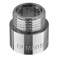 Подовжувач Europroduct EP.E015.Chr - 1/2"MF-15мм хром (EP6122) Подовжувач Europroduct EP.E015.Chr - 1/2"MF-15мм хром (EP6122)