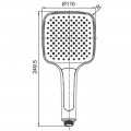 Лійка для душу Koer KP-0402-07 (3 функції) (KR4989) Лійка для душу Koer KP-0402-07 (3 функції) (KR4989)
