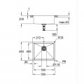 Мийка для кухні Grohe 550 x 450 мм під стільницю, 1 чаша матова (31574DL1)