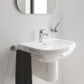 Одноважільний змішувач для раковини S-Size Grohe Eurosmart New з натискним донним клапаном (2392200