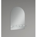 Дзеркало настінне Zerix LAGUNA MRZ03-700x800x110 прямокутне з дугоподібним верxом та полицею (ZX562