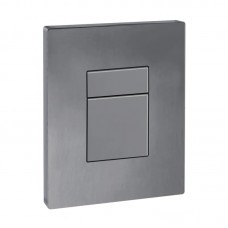 Панель змиву KOER KT-0607-07 157x198x3mm пластикова, кнопка квадратна (колір графіт) (KR5345)