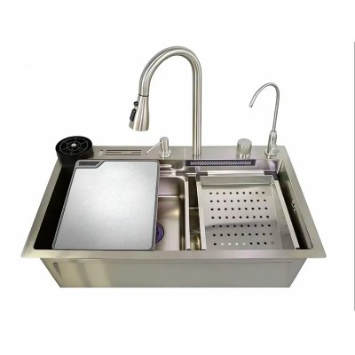 Мийка багатофункціональна з вбудованим змішувачем MIXXUS MH7546-SET-08 DECOR SS COLOR з нерж. сталі (MI8457)