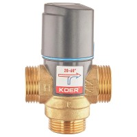 Клапан змішувальний термостатичний 1'' (20*C-60*C) KOER KR.1268 (KR5845)