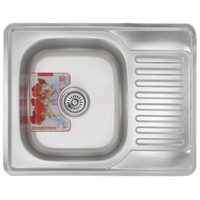 Мойка кухонная ZERIX Z6350-08-180MD (micro decor) (ZS0572) Мойка кухонная ZERIX Z6350-08-180MD (micro decor) (ZS0572)