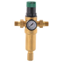 Фильтр самоочистной с редуктором давления и манометром KOER KR.1249 1/2"НР (KR2961) Фильтр самоочистной с редуктором давления и манометром KOER KR.1249 1/2"НР (KR2961)