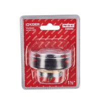 KOER PW-05-01 Донний клапан для ванни (кнопка) 1 1/2'' (Колір хром) (20 шт/ящ)